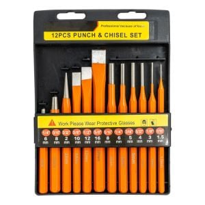 6016 Düz Konik Pim Zımba Keski Takımı 12 Parça