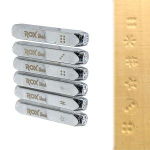 Rox Wood 0190 İşaretleme Zımba Seti 6 mm - 6 Parça