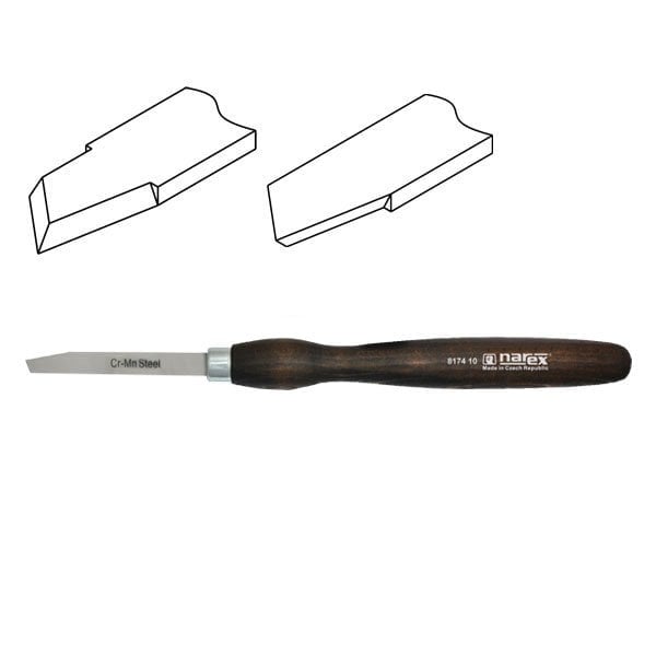 NAREX 817410 Ahşap Torna Bıçağı Kare Sonlu Sol Ağız 14x105 mm