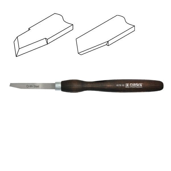 NAREX 817510 Ahşap Torna Bıçağı Kare Sonlu Sağ Ağız 14x105 mm