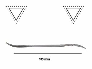 NAREX 872584 Helkeltraş Törpü Eğe Tip 4 Üçgen Uç