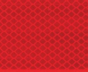 3M Reflektif Bal Peteği Desenli Bant 55mm x 1 mt - Kırmızı