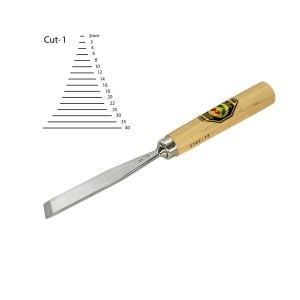 Kirschen Eğri Ağız Oyma Iskarpelası Cut1 - 18mm