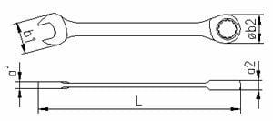 İZELTAŞ Cırcır Kombine Anahtar 18 mm