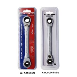 İzeltaş Çoklu Yıldız Cırcır Anahtar 10x13x17x19