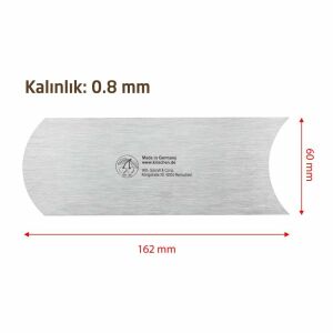 Kirschen 3801000 Ahşap Kazıyıcı Sistre Oyuk ve Oval Kenarlı 0.8 mm