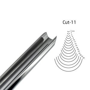 Kirschen Düz Oluklu Ağız Oyma Iskarpelası Cut11 - 10mm