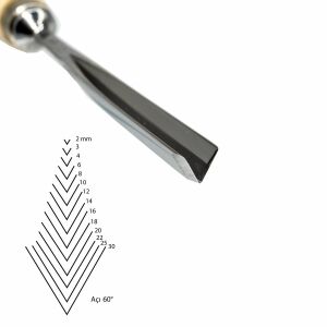 Kirschen Düz V Ağız Oyma Iskarpelası Cut41 - 14mm