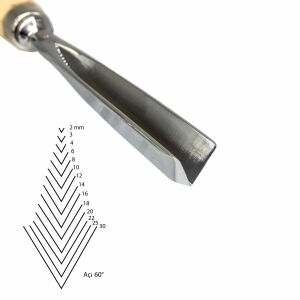 Kirschen Düz V Ağız Oyma Iskarpelası Cut41 - 16mm