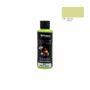 Polisan X1ART Vernikli Hobi Boyası 120ml - Fıstık Yeşili