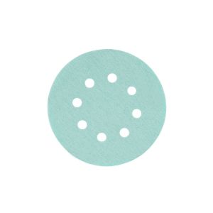 Yeşil Esnek Cırtlı Disk Zımpara 125 mm 8 Delikli 220 Kum