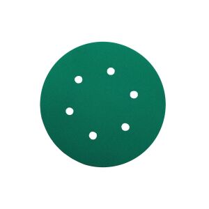 Yeşil Esnek Cırtlı Disk Zımpara 150 mm 6 Delikli 80 Kum