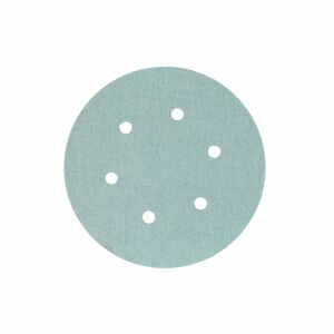 Yeşil Esnek Cırtlı Disk Zımpara 150 mm 6 Delikli 220 Kum