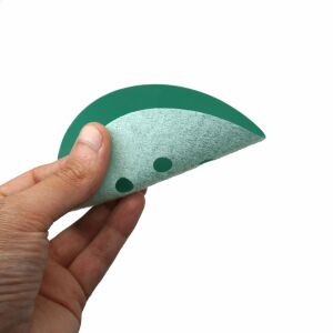 Yeşil Esnek Cırtlı Disk Zımpara 150 mm 6 Delikli 280 Kum
