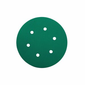 Yeşil Esnek Cırtlı Disk Zımpara 150 mm 6 Delikli 800 Kum