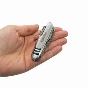 Hegi 11 Fonksiyonlu Paslanmaz İsviçre Çakısı - AISI316 - Gümüş