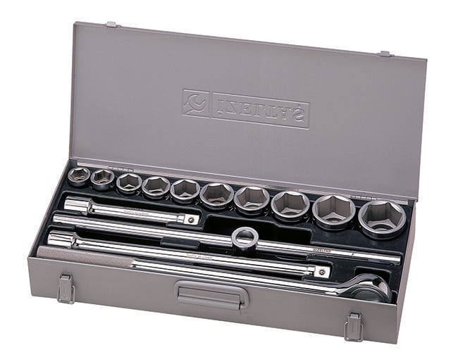 İZELTAŞ 1119006114 3/4''Altı Köşe Lokma Anahtar Takımı 14 Parça