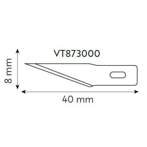 VIP-TEC VT875171 Hassas Hobi Bıçağı - Kırmızı