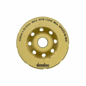 Dandoo 115 mm Çift Sıra Elmas Beton Taş Yüzey Silme Temizle Diski