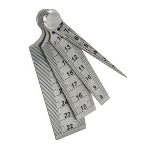 DW Üçgen Delik Ölçme Cetveli 1-29 mm