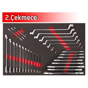 İzeltaş 5 Çekmeceli Partner Mobil Takım Dolabı 118 Parça (Dolu)