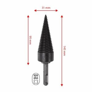 5038 Ahşap Şöminelik Odun Kütük Ayırma Yarma Matkap Ucu 31 mm