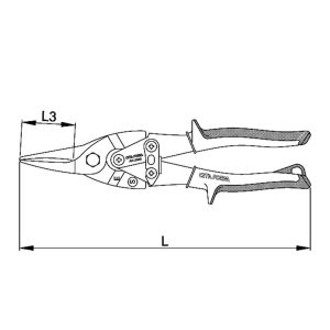 Ceta Form J04-250S Mafsallı Sac Makası (Düz Kesim)