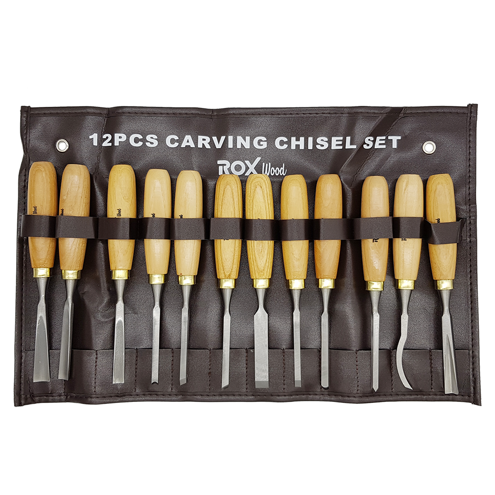 ROX Wood Ahşap Oyma Iskarpela Seti 12 Parça