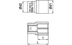 CETA FORM C02-H110 1/4” 6 Köşe Lokma Anahtar 11 mm