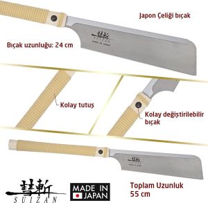 Suizan Dozuki Dovetail Çokyönlü Kesim Japon Testeresi 24 cm