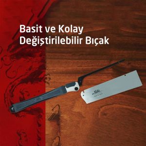 Suizan Dozuki Dovetail Cross-Cut Katlanır Japon Testeresi 24 cm