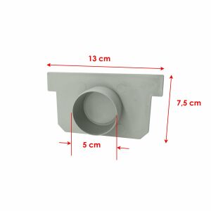 Plastik Drenaj Kanalı Tapası 13x7,5 cm