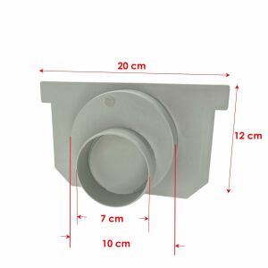 Plastik Drenaj Kanalı Tapası 20x12 cm