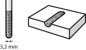 Dremel 9903 Sert Malzeme İçin Freze Ucu 3,2 mm