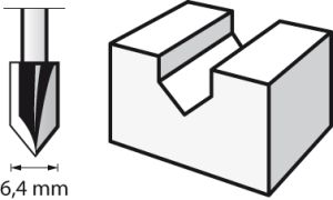 DREMEL 640 Profil Açma Ucu (Havşa Açma Ucu) 6,4 mm