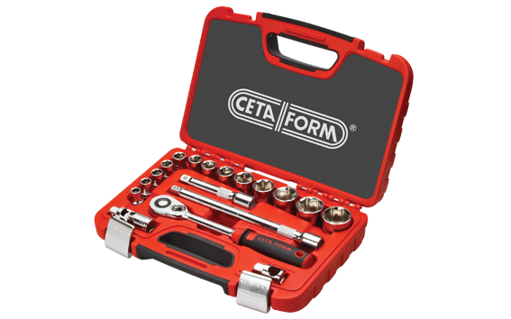 CETA FORM C20-18PH2 18 Parça 1/2” 6 Köşe Lokma Takımı (Plastik Çanta)