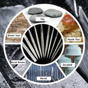 5312 Elmas Saatçi Eğe Seti 4x160 mm 10 Parça