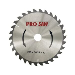PRO-SAW PS51229 Ahşap Sunta Daire Testere Bıçağı 235 mm 30 Diş