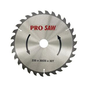 PRO-SAW PS51229 Ahşap Sunta Daire Testere Bıçağı 235 mm 30 Diş