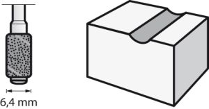 DREMEL 438 İnce 120 Kum Zımpara 6.4 mm 6 Adet