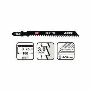 Knisaw KS51711 Ahşap Kesim Dekupaj Testere Ağzı Yedek Bıçak 5'li Paket